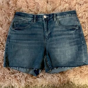 “Ab” Solution Democracy Jean shorts :)